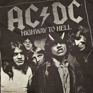 AC/DC Charcoal Gray Graphic Tee